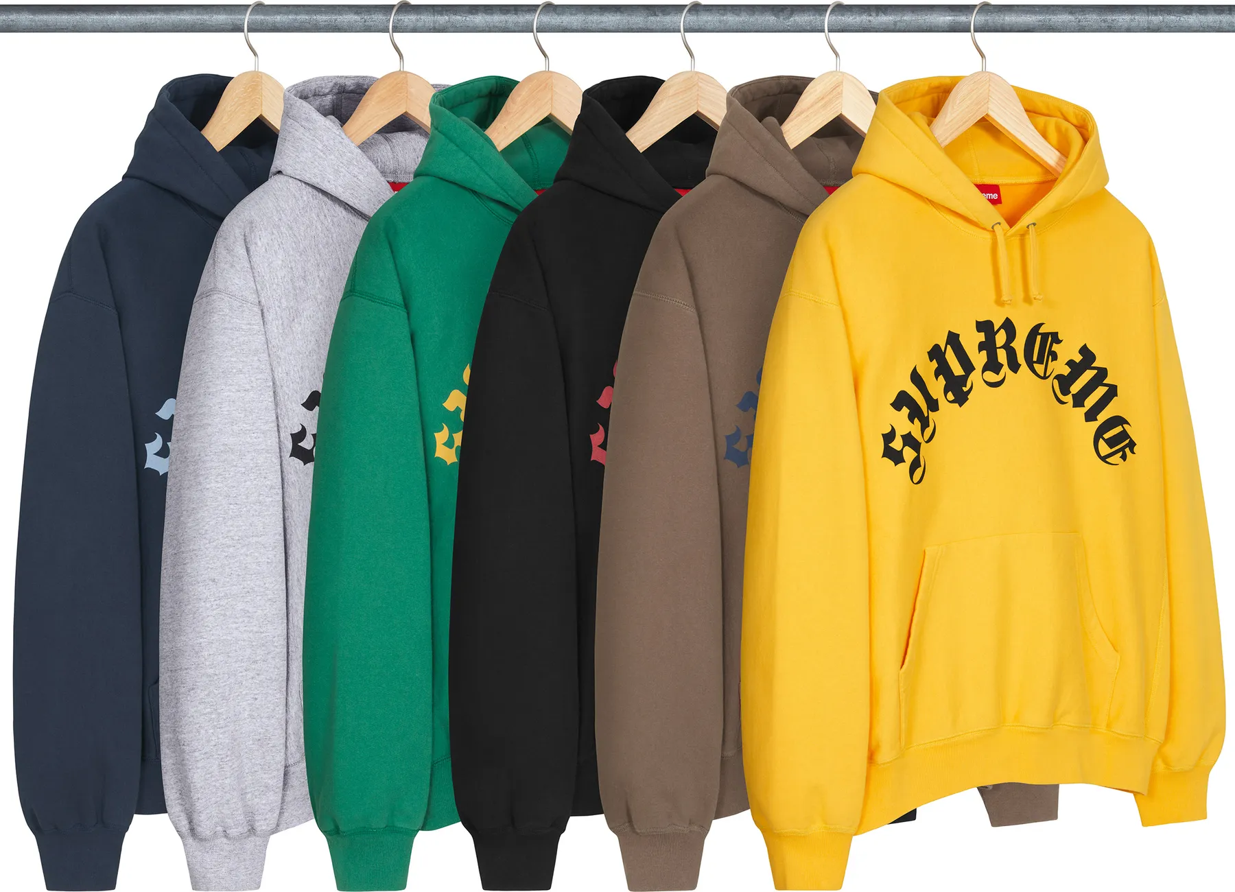 Supreme Printed Arc Hooded Sweatshirt