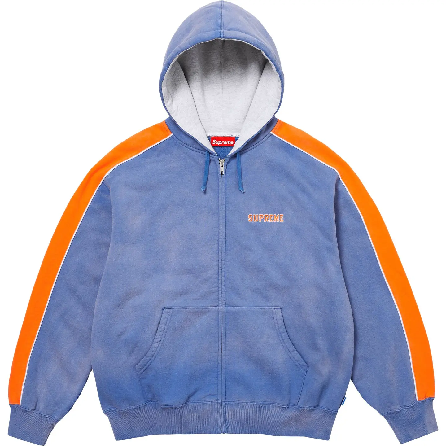 Supreme State Zip Up Hooded Sweatshirt