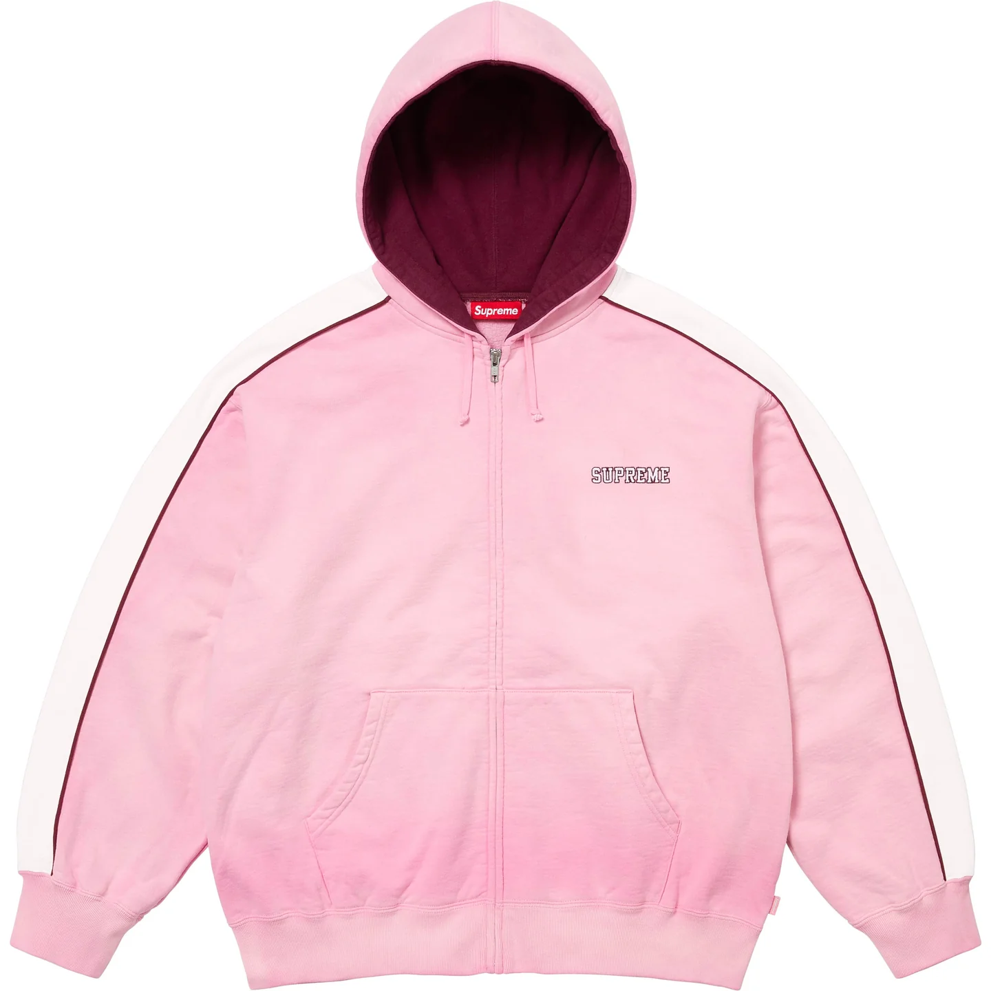 Supreme State Zip Up Hooded Sweatshirt