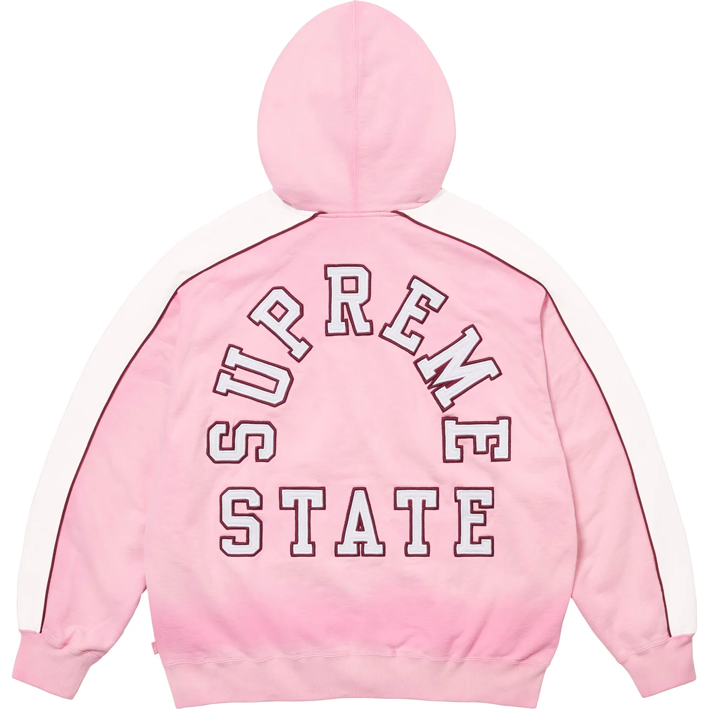 Supreme State Zip Up Hooded Sweatshirt