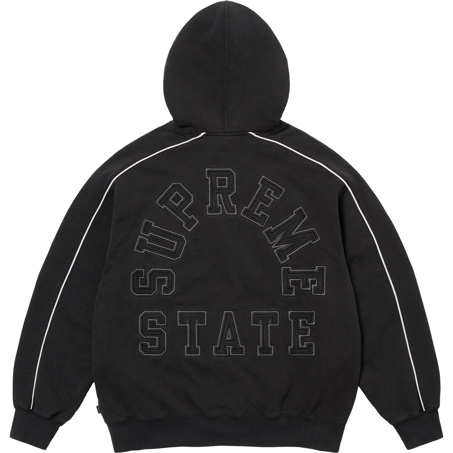 Supreme State Zip Up Hooded Sweatshirt