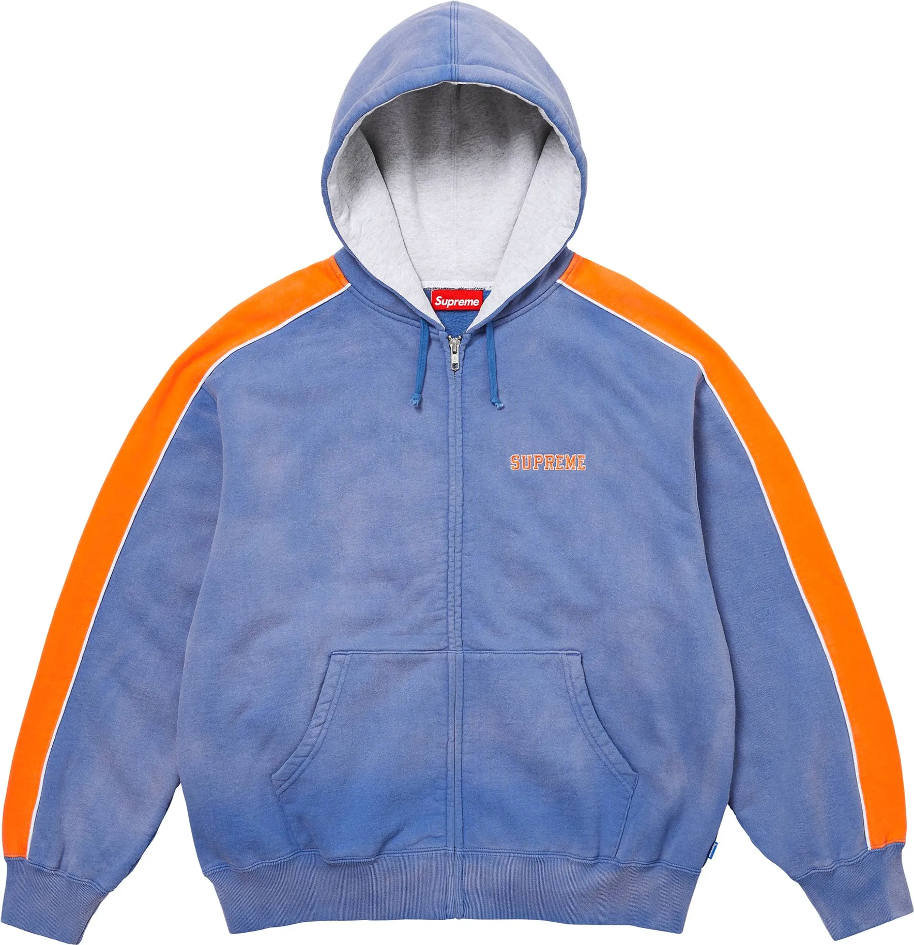 Supreme State Zip Up Hooded Sweatshirt