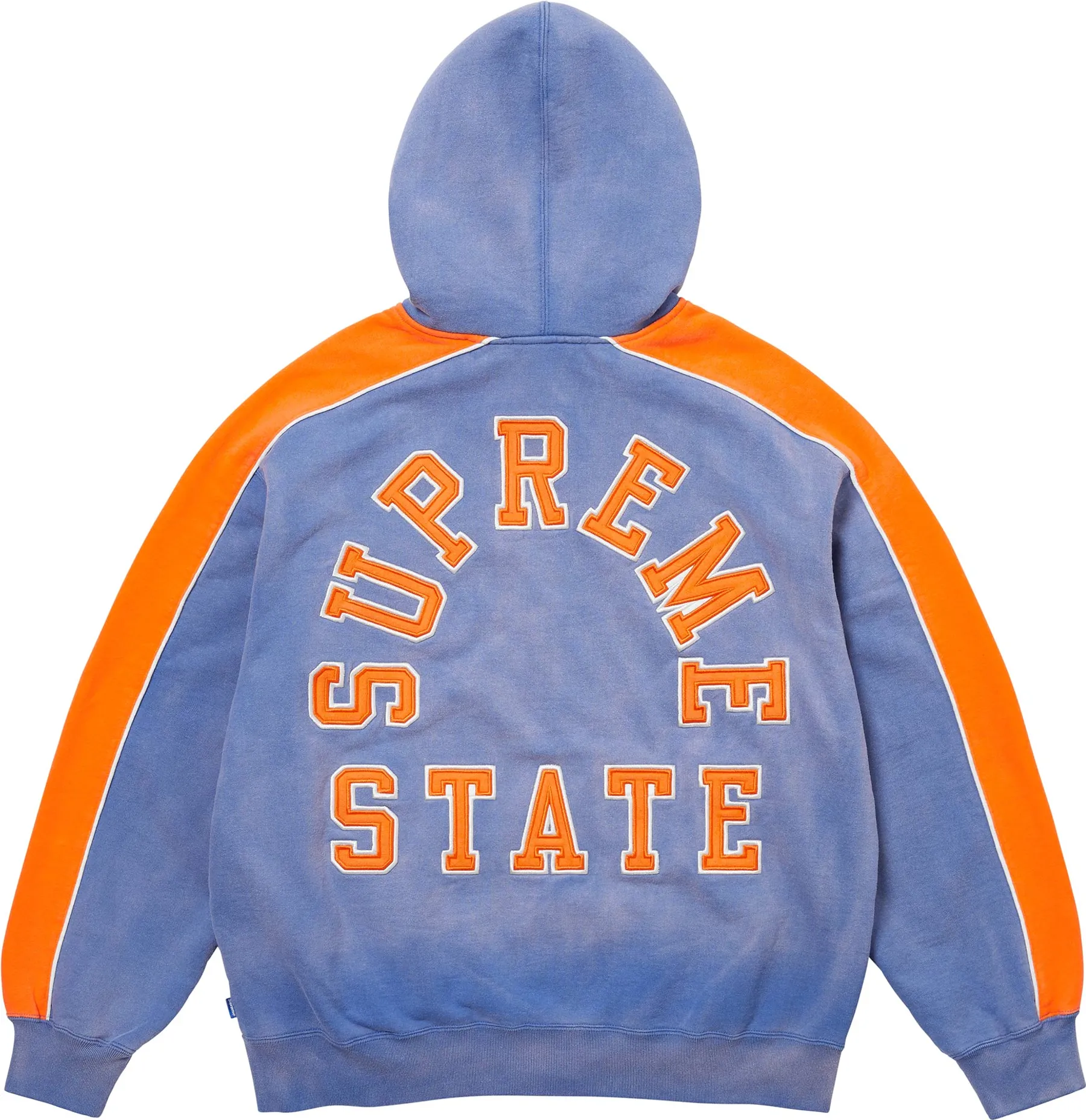 Supreme State Zip Up Hooded Sweatshirt