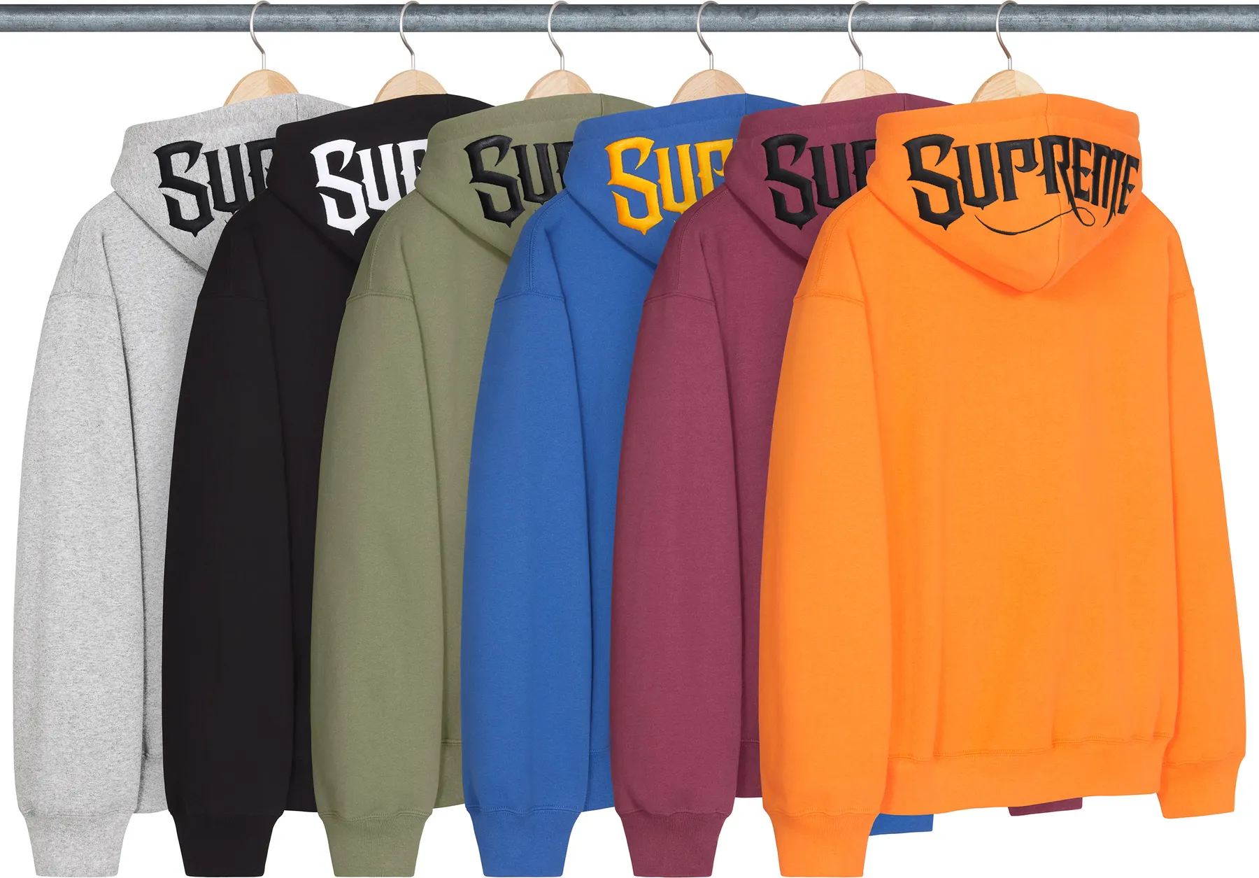 Supreme Mister Cartoon Zip Up Hooded Sweatshirt