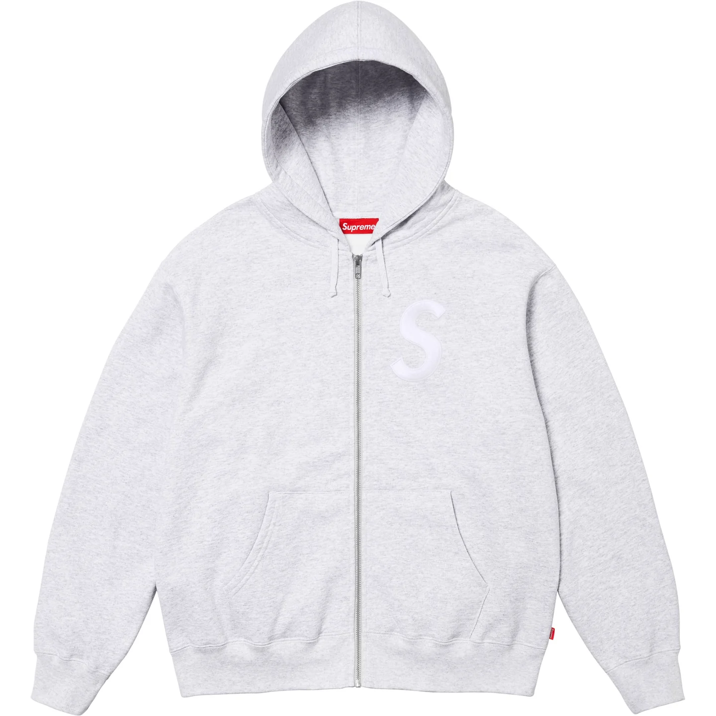 Supreme S Logo Zip Up Hooded Sweatshirt