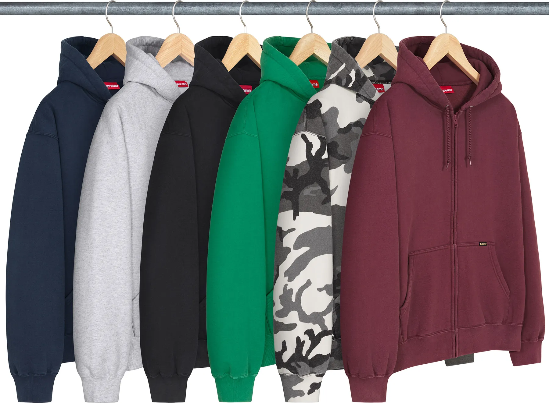 Supreme Work Zip Up Hooded Sweatshirt