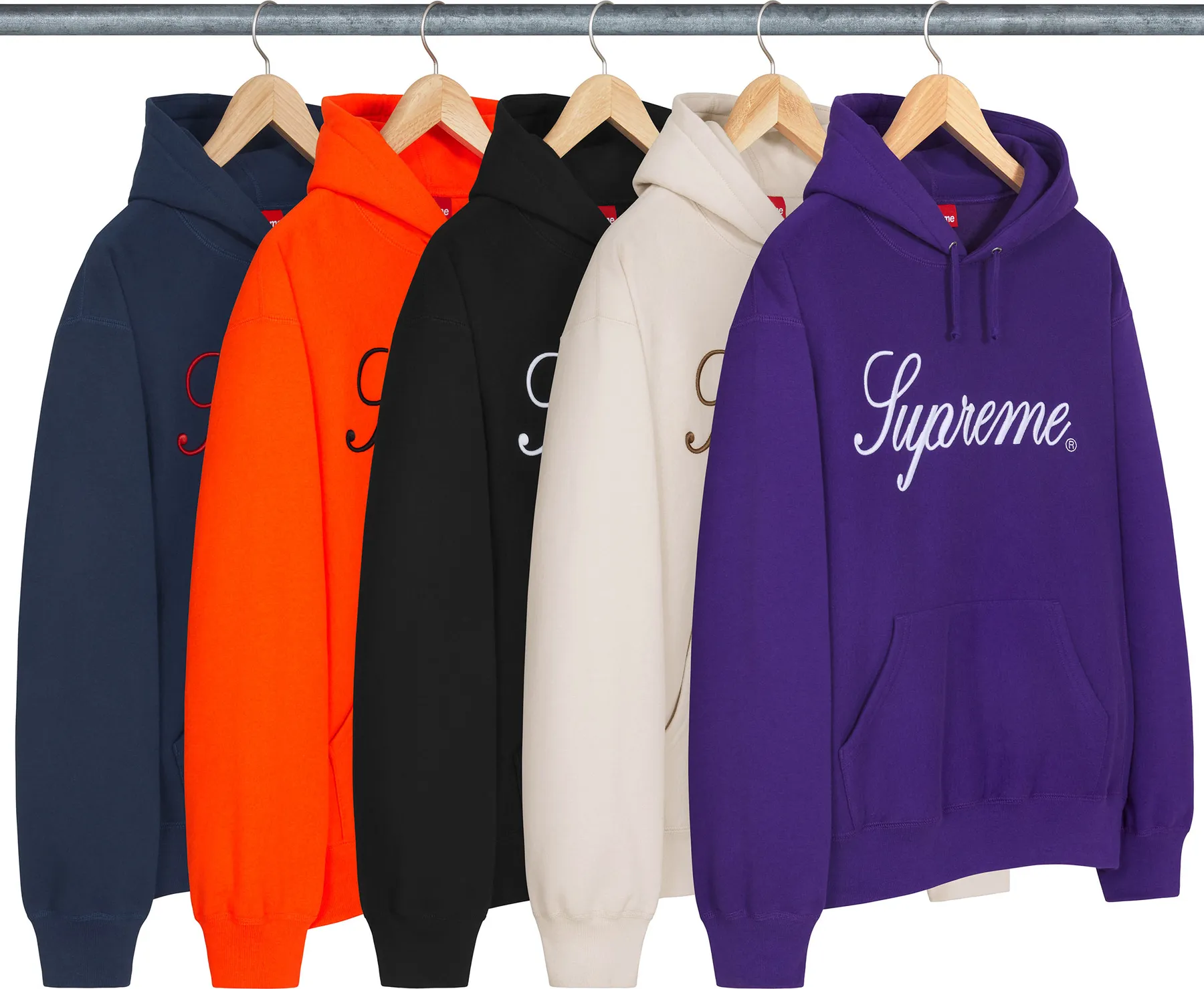 Supreme Embroidered Script Hooded Sweatshirt