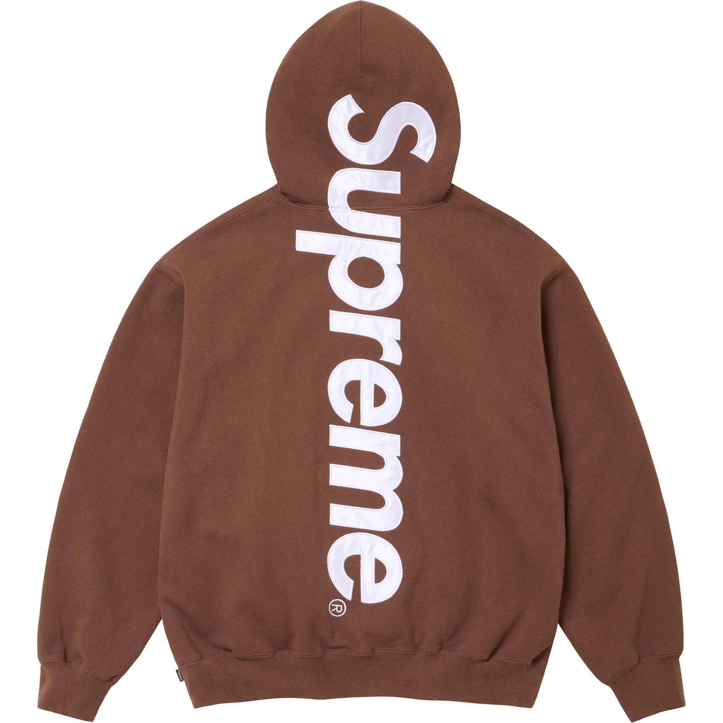 Supreme Satin Appliqué Hooded Sweatshirt