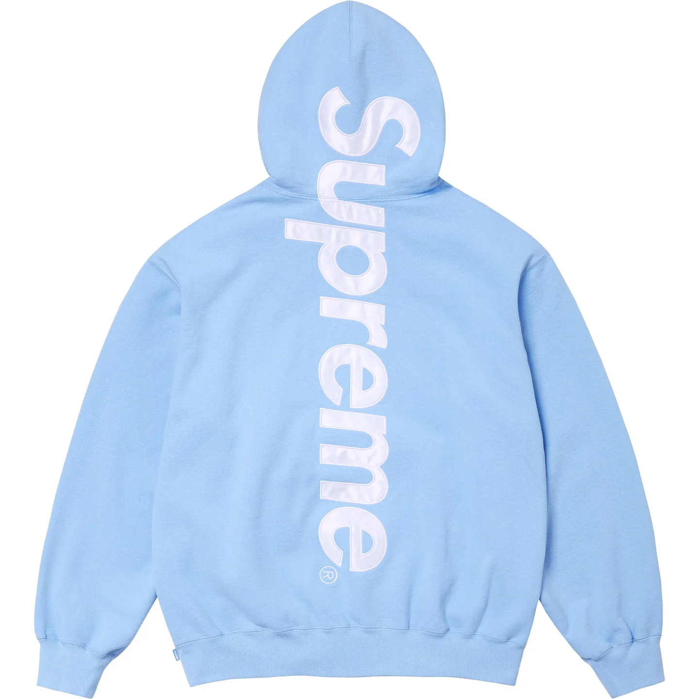 Supreme Satin Appliqué Hooded Sweatshirt