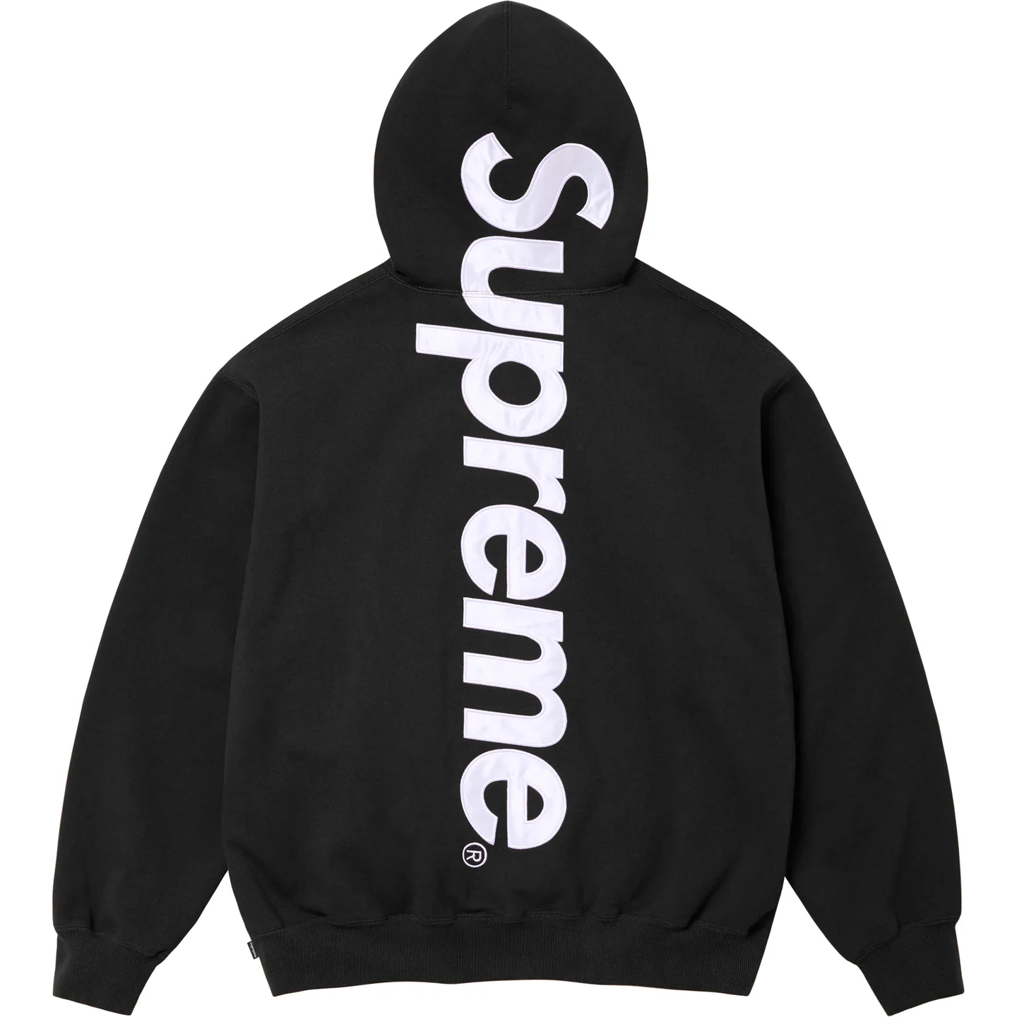 Supreme Satin Appliqué Hooded Sweatshirt