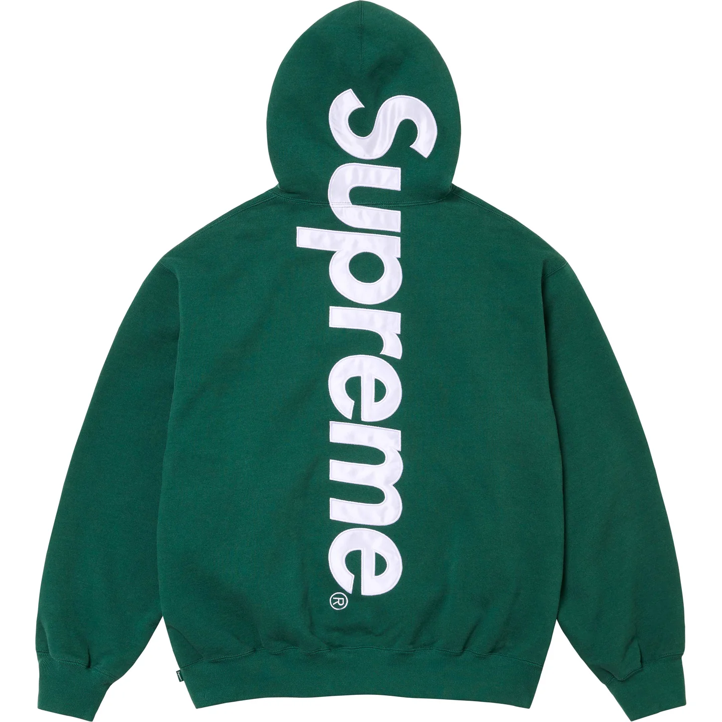 Supreme Satin Appliqué Hooded Sweatshirt