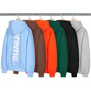 Supreme Satin Appliqué Hooded Sweatshirt