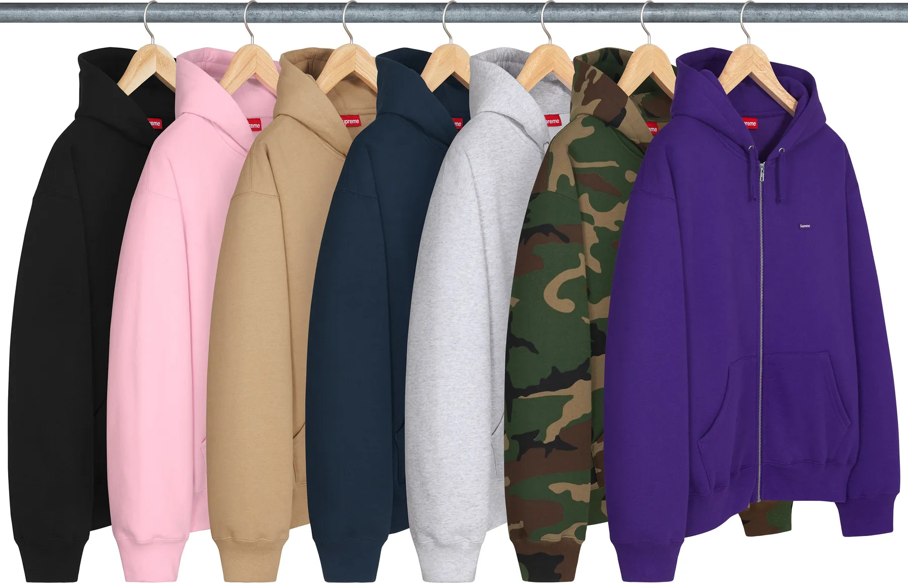 Supreme Small Box Zip Up Hooded Sweatshirt