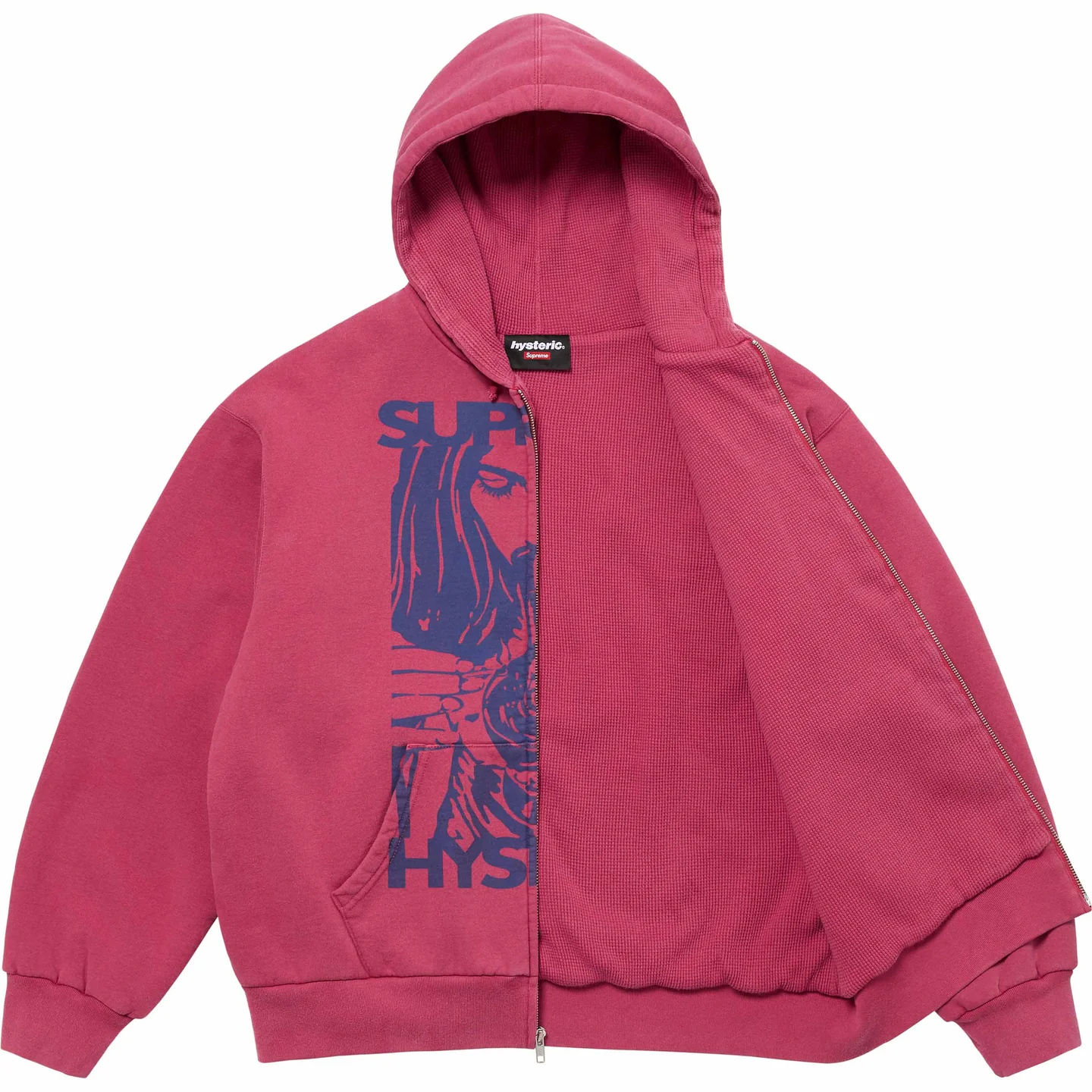 Supreme®/HYSTERIC GLAMOUR Thermal Lined Zip Up Hooded Sweatshirt