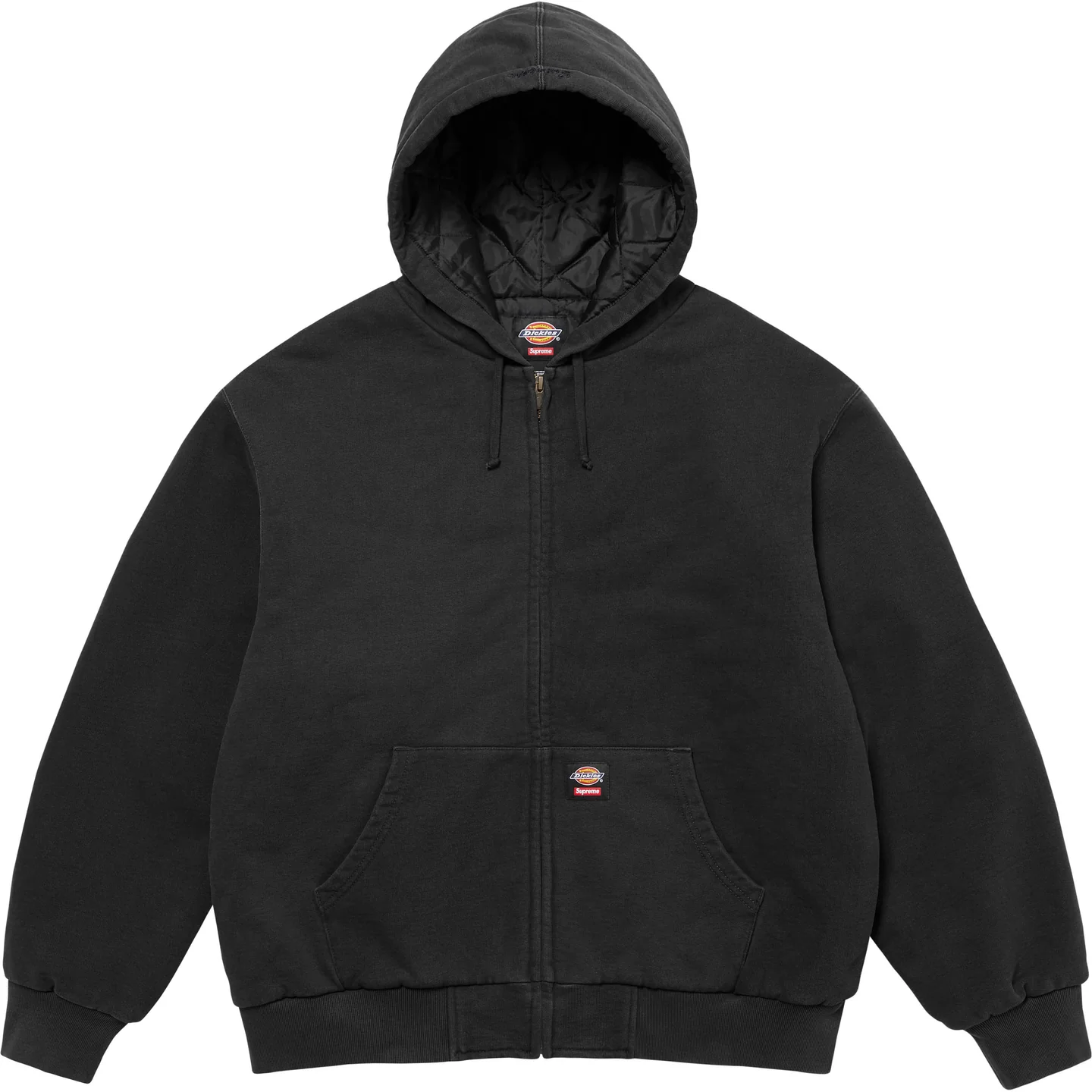 Supreme®/Dickies® Quilted Lined Zip Up Hooded Sweatshirt