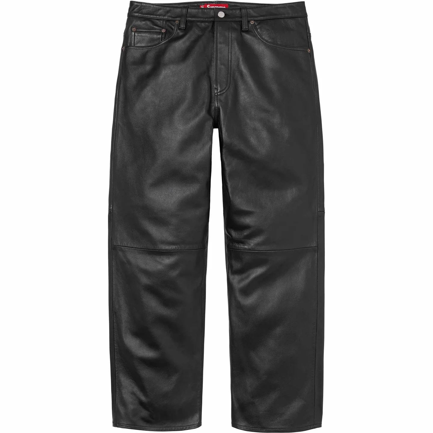 Supreme Leather Baggy 5-Pocket Jean