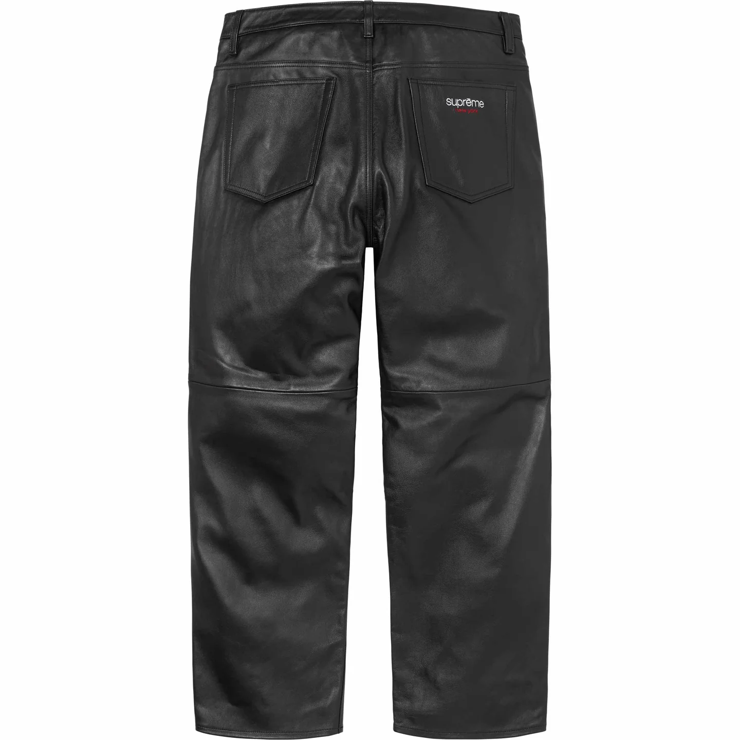 Supreme Leather Baggy 5-Pocket Jean