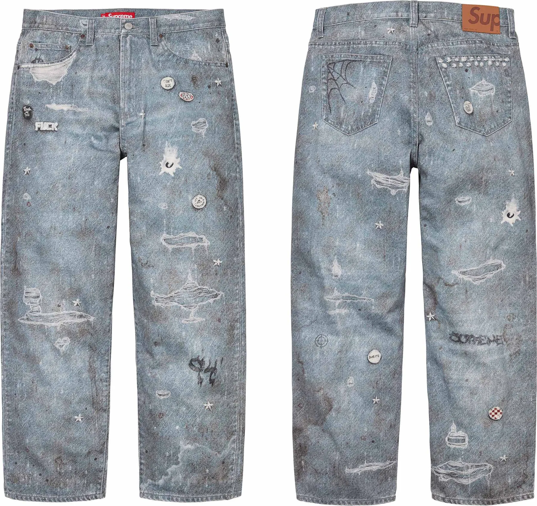 Supreme HJR Trompe L'oeil Loose Fit Jean