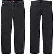 Supreme Stone Washed Black Slim Jean