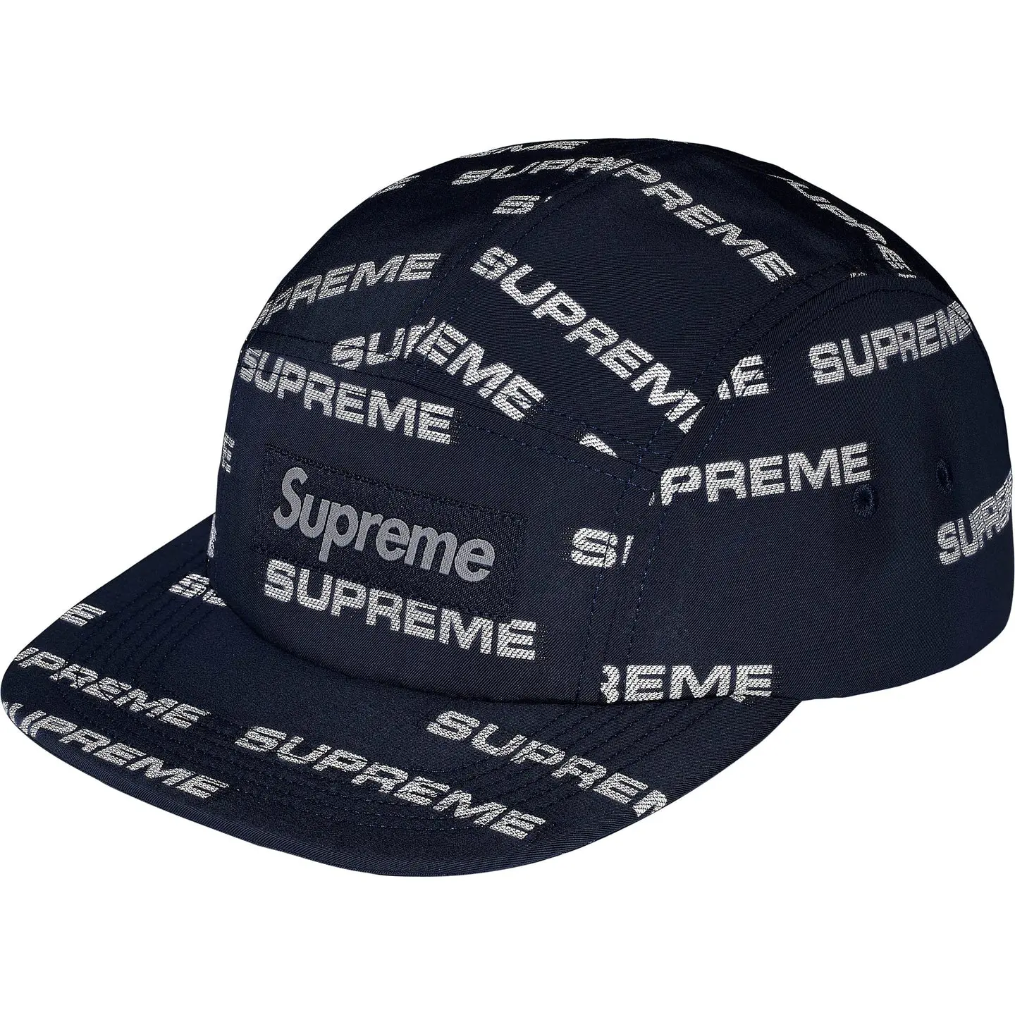 Supreme Reflective Jacquard Camp Cap