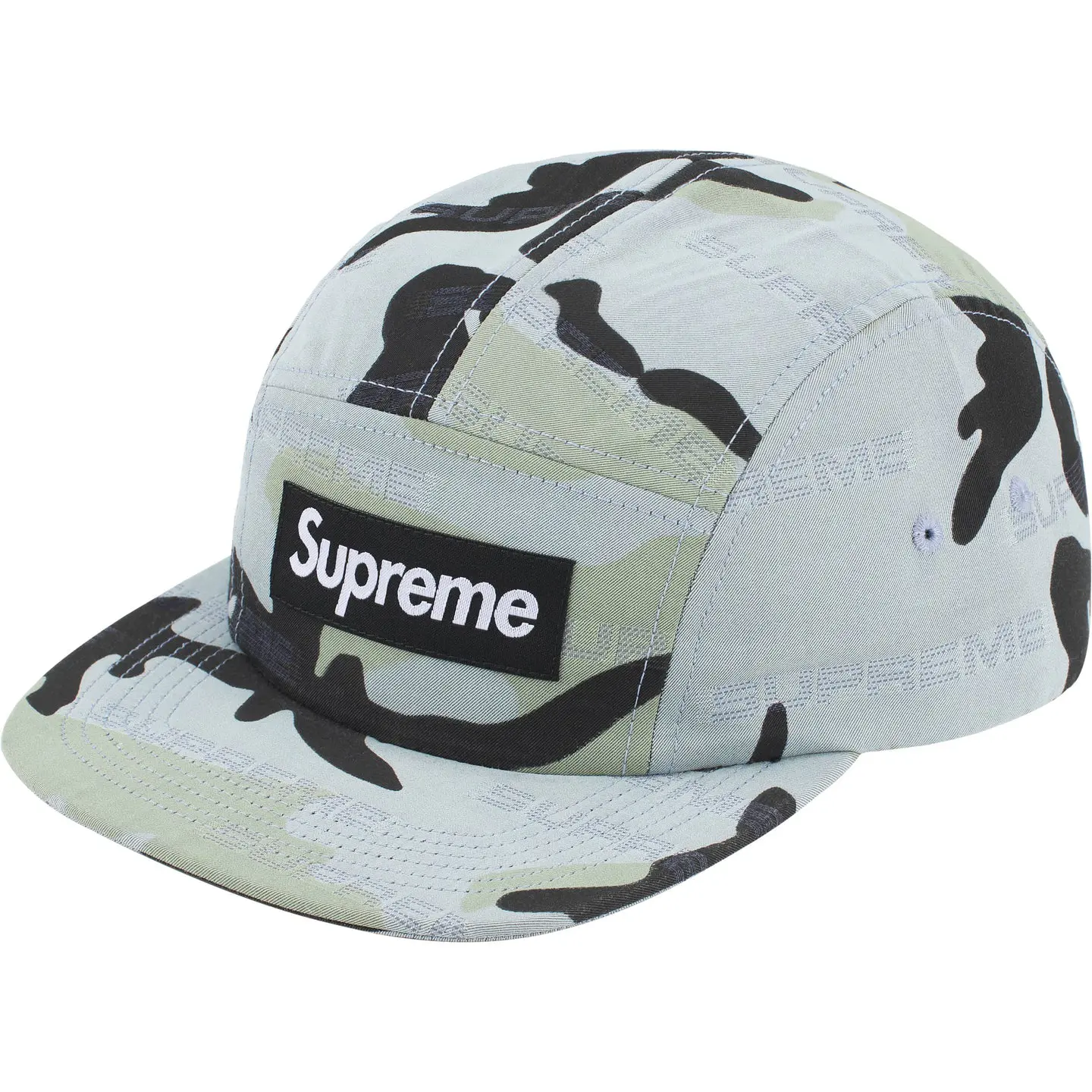 Supreme Reflective Jacquard Camp Cap