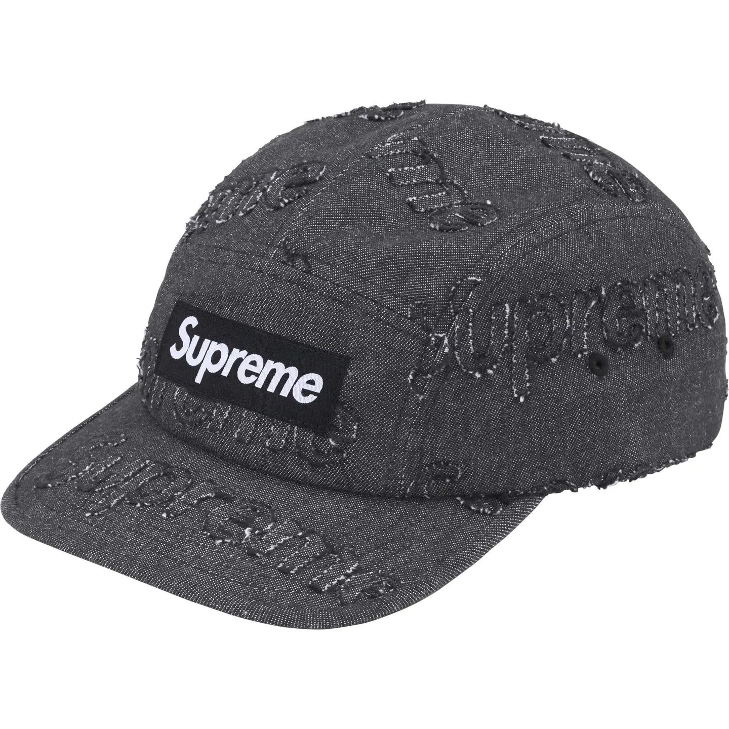 Supreme Lasered Denim Camp Cap