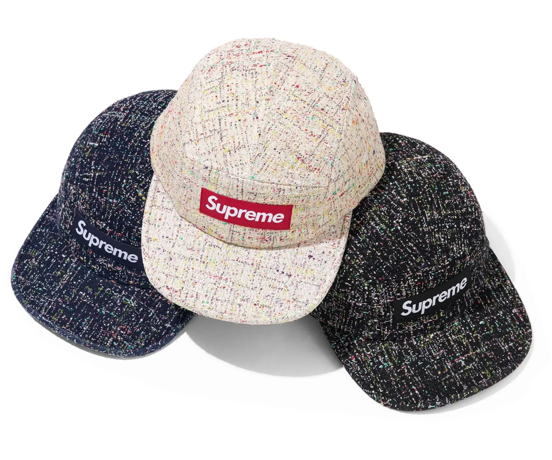 Supreme Denim Bouclé Camp Cap