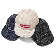 Supreme Denim Bouclé Camp Cap