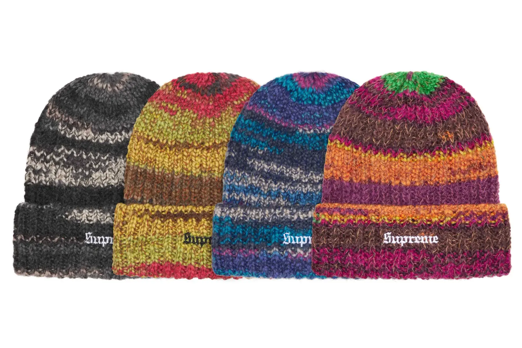 Supreme Space Dye Stripe Beanie