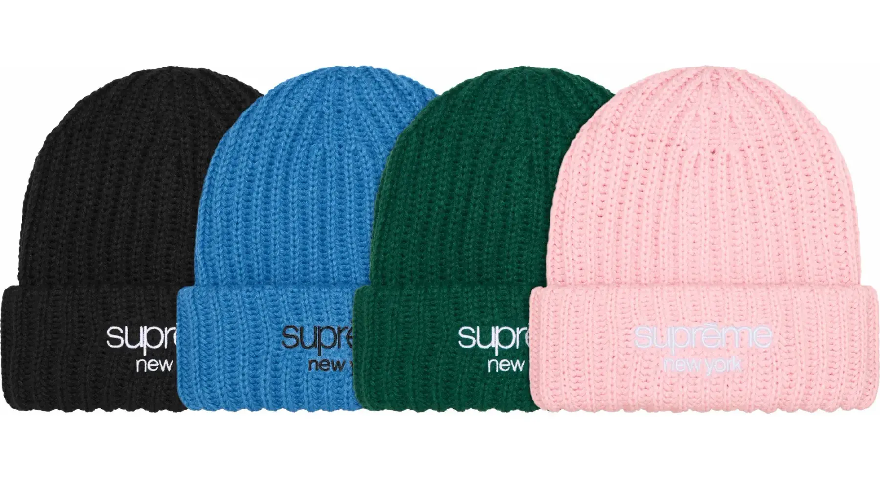 Supreme Classic Logo Chunky Ribbed Beanie