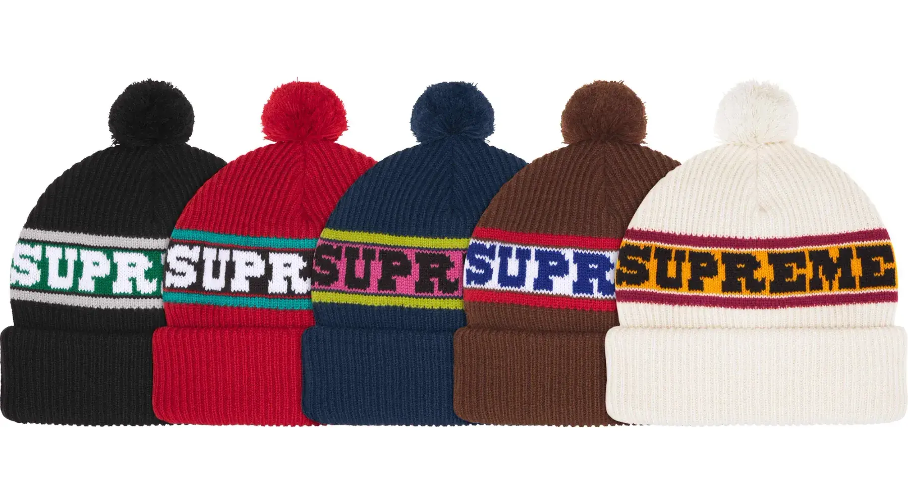 Supreme Big Stripe Beanie