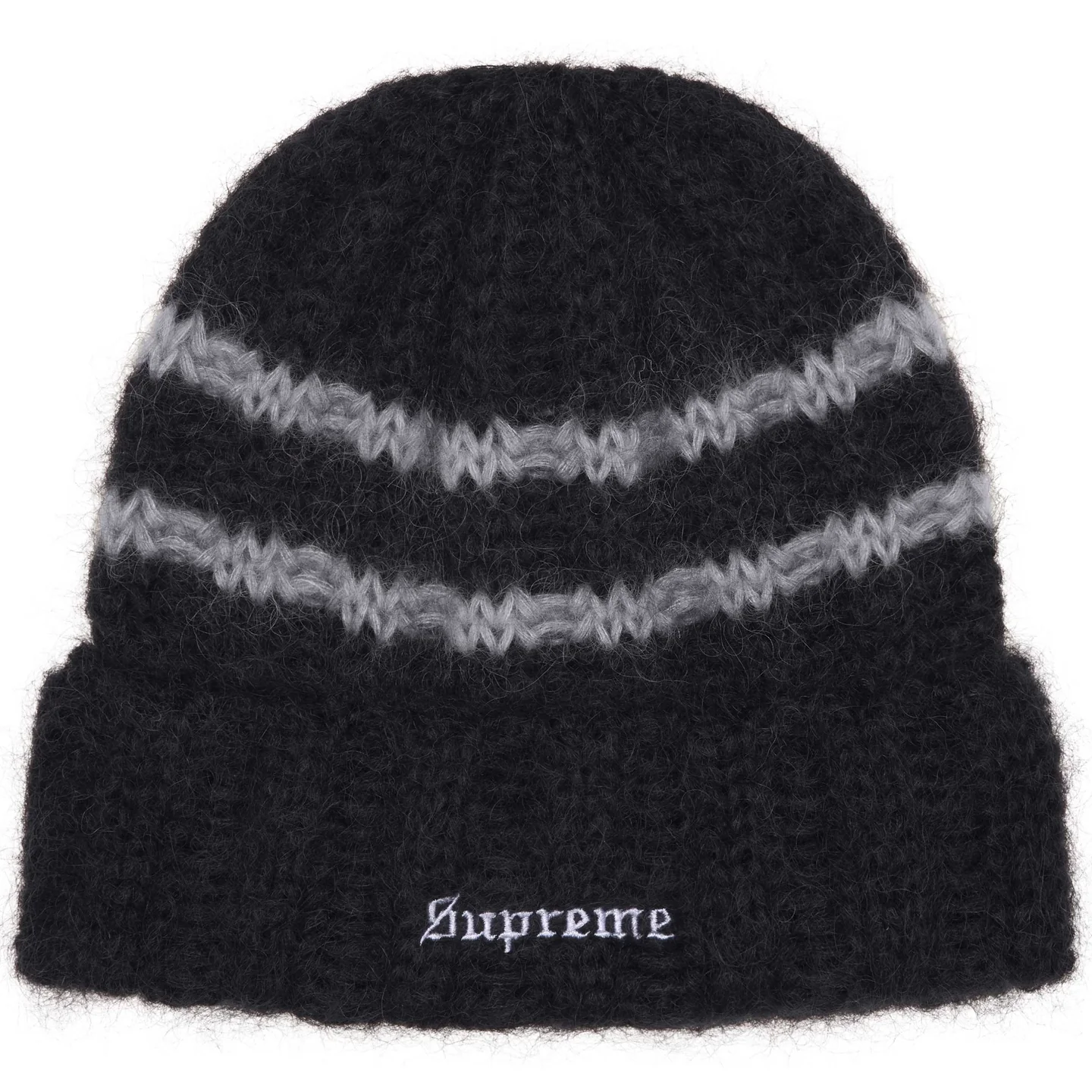 Supreme Brushed Stripe Beanie