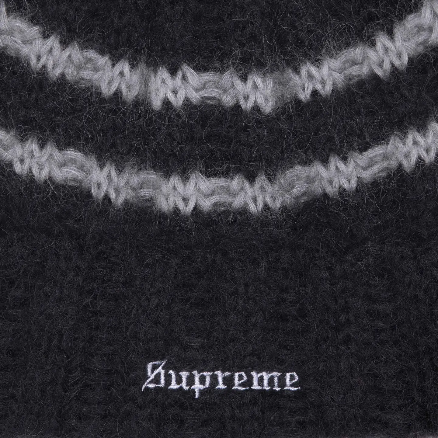 Supreme Brushed Stripe Beanie