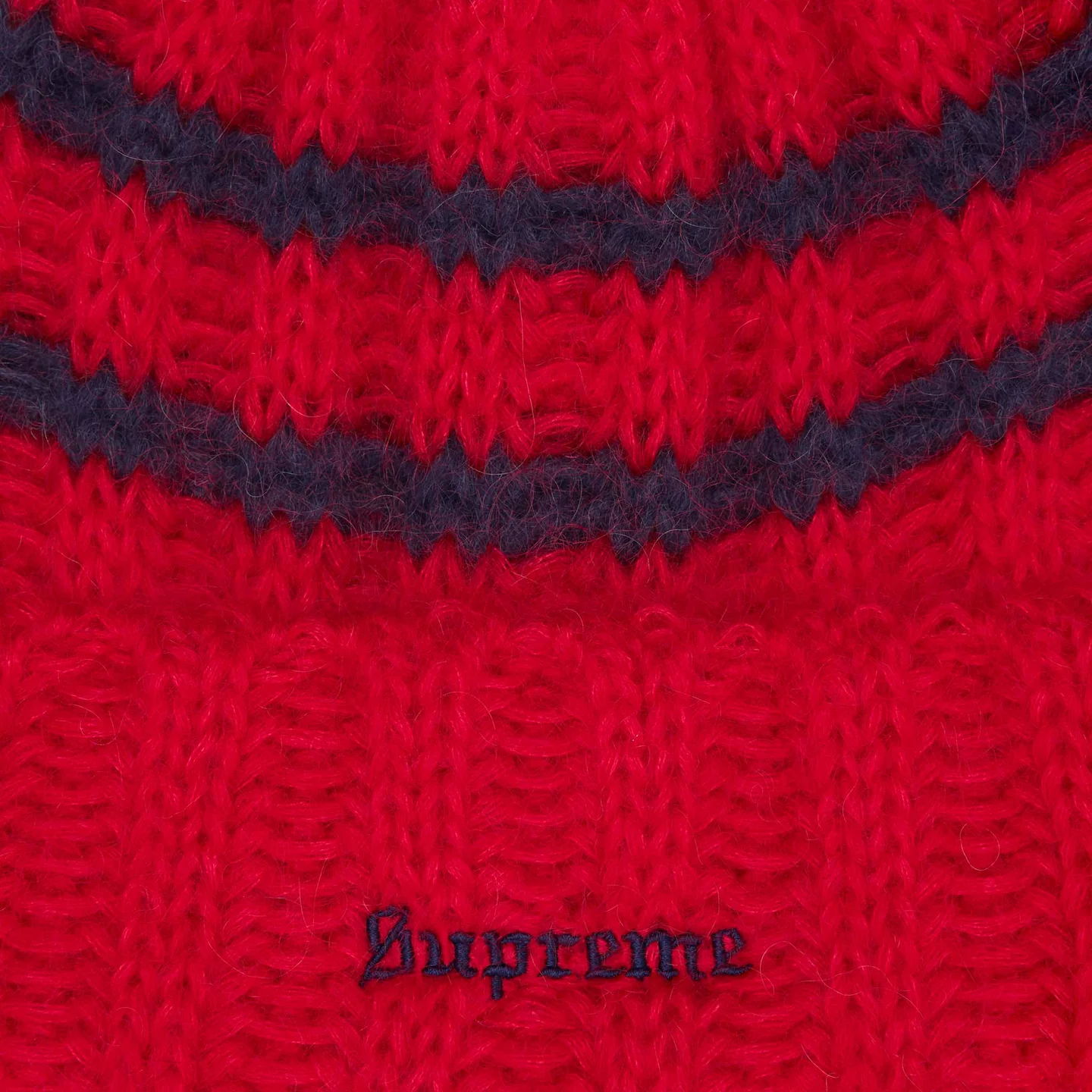 Supreme Brushed Stripe Beanie