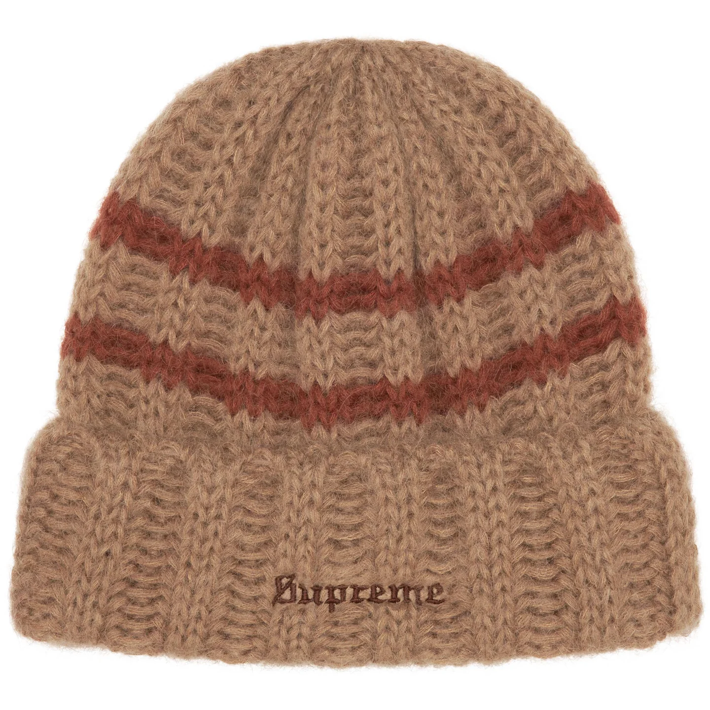 Supreme Brushed Stripe Beanie