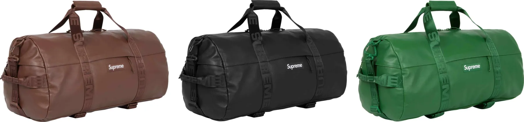 Supreme Leather Duffle Bag