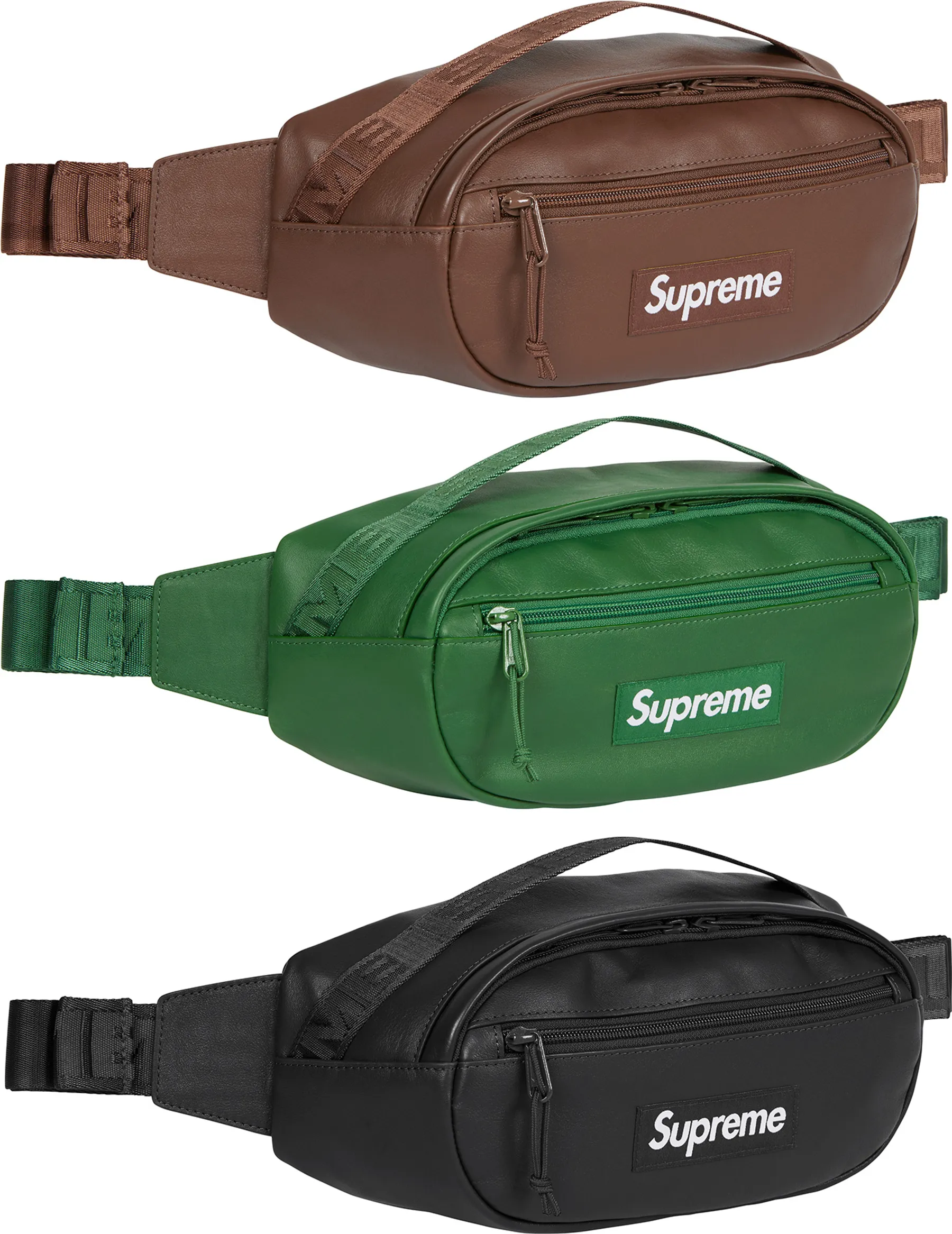 Supreme Leather Waist Bag