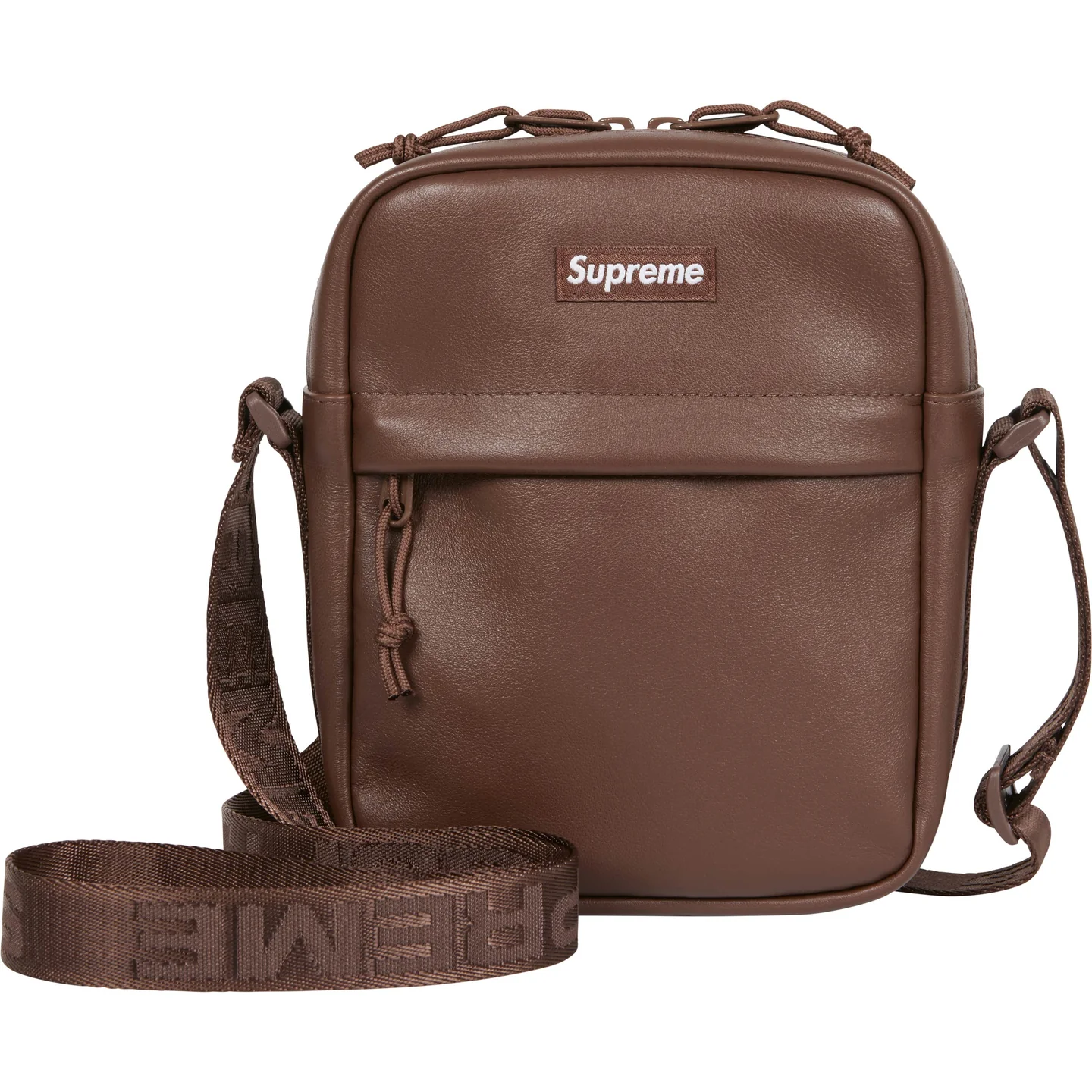 Supreme Leather Shoulder Bag