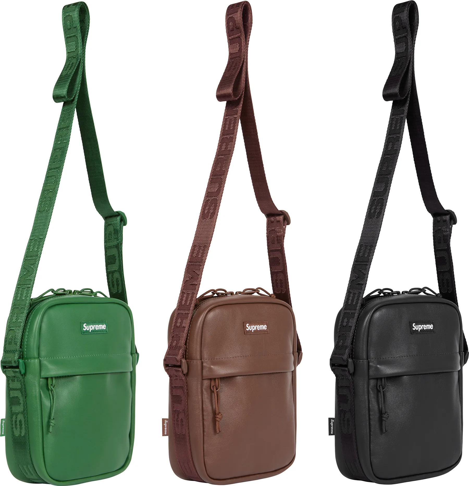 Supreme Leather Shoulder Bag