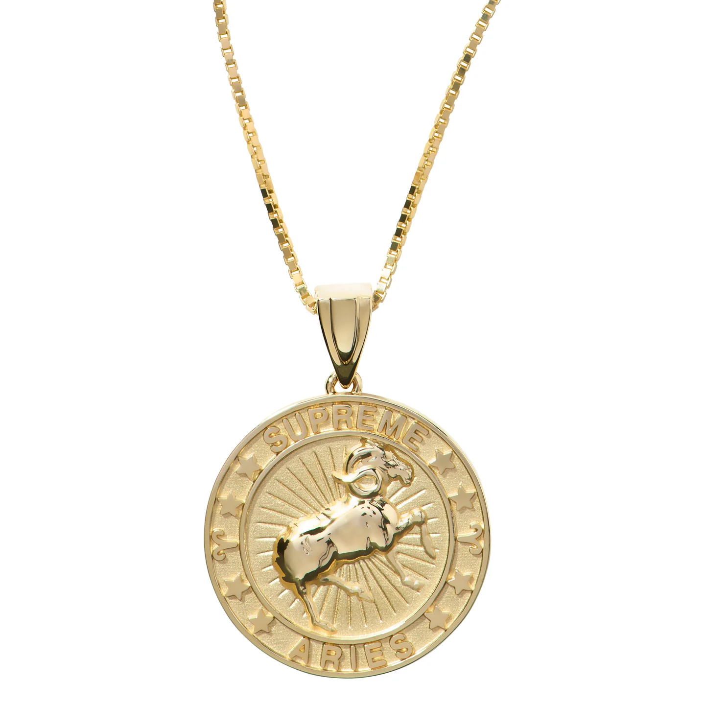 Supreme®/Jacob&Co 14K Gold Zodiac Pendant