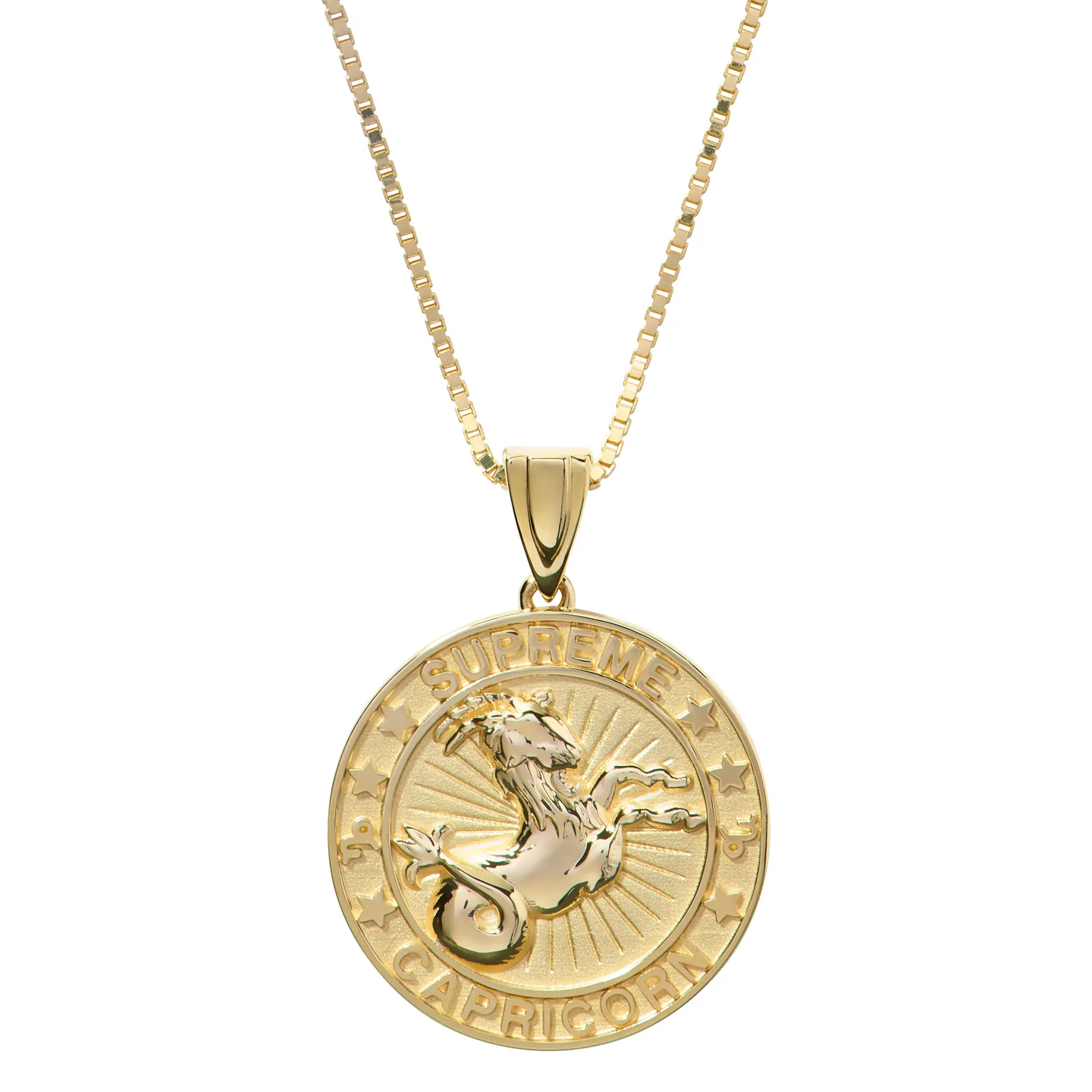 Supreme®/Jacob&Co 14K Gold Zodiac Pendant