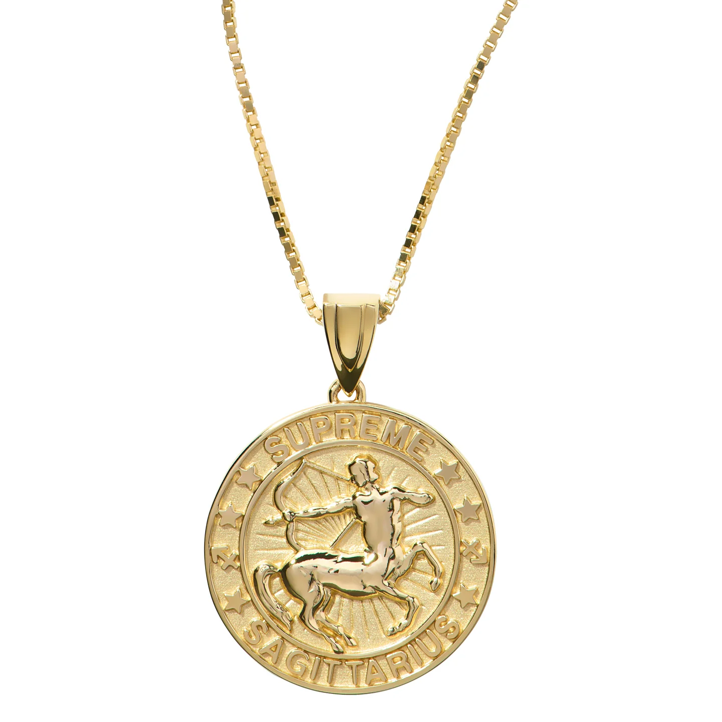 Supreme®/Jacob&Co 14K Gold Zodiac Pendant