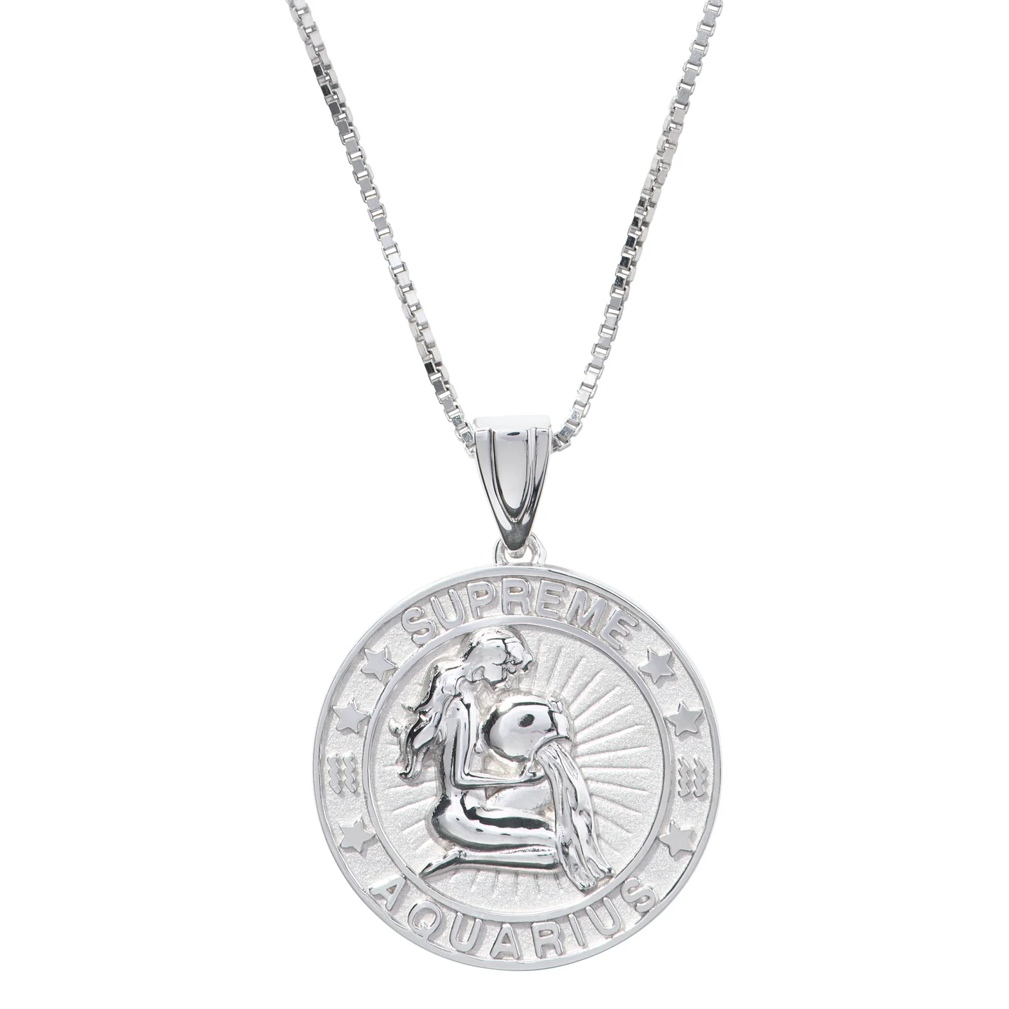 Supreme®/Jacob&Co Sterling Silver Zodiac Pendant