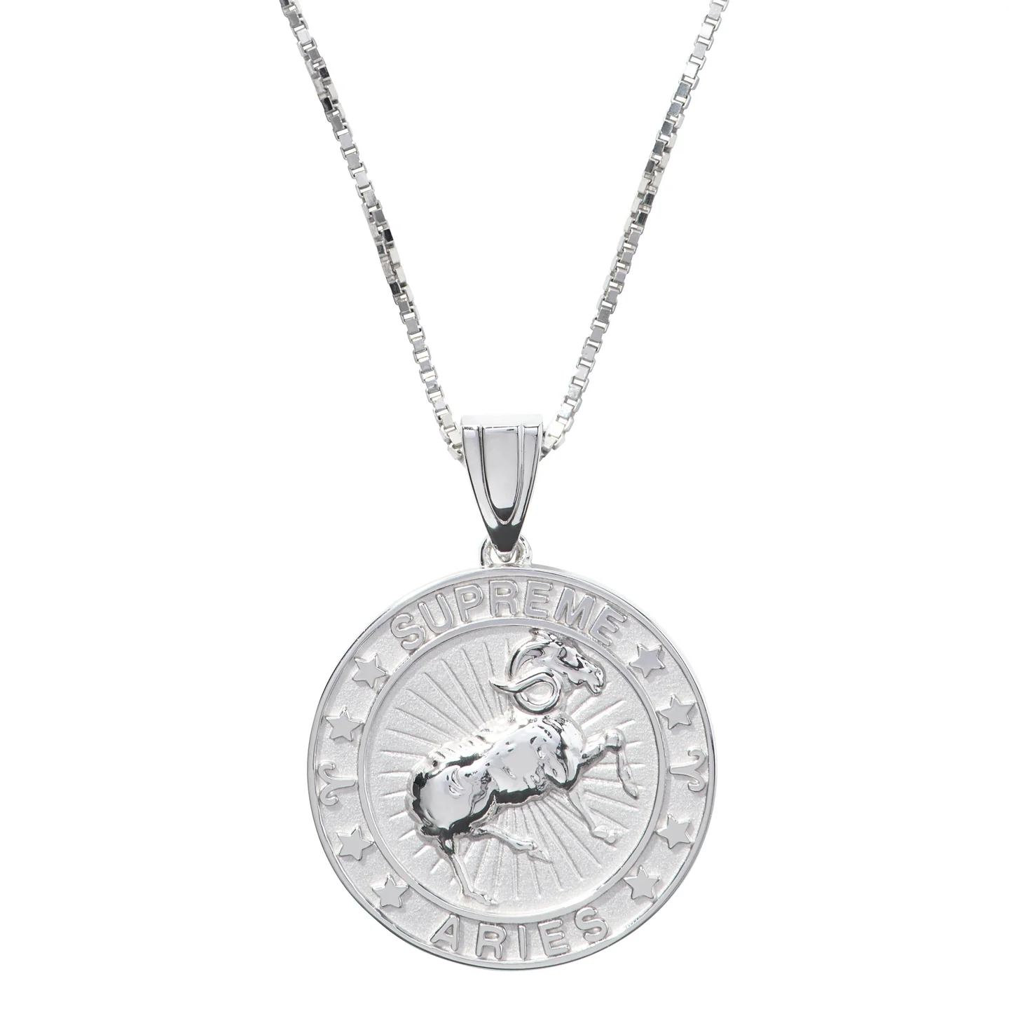 Supreme®/Jacob&Co Sterling Silver Zodiac Pendant