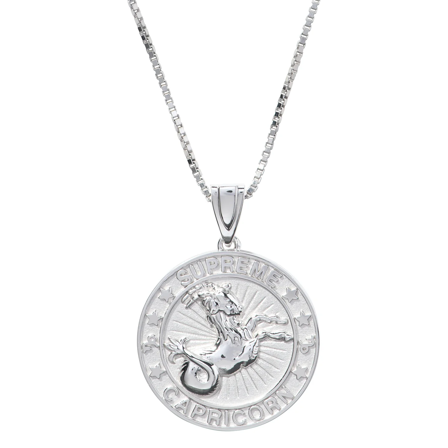 Supreme®/Jacob&Co Sterling Silver Zodiac Pendant