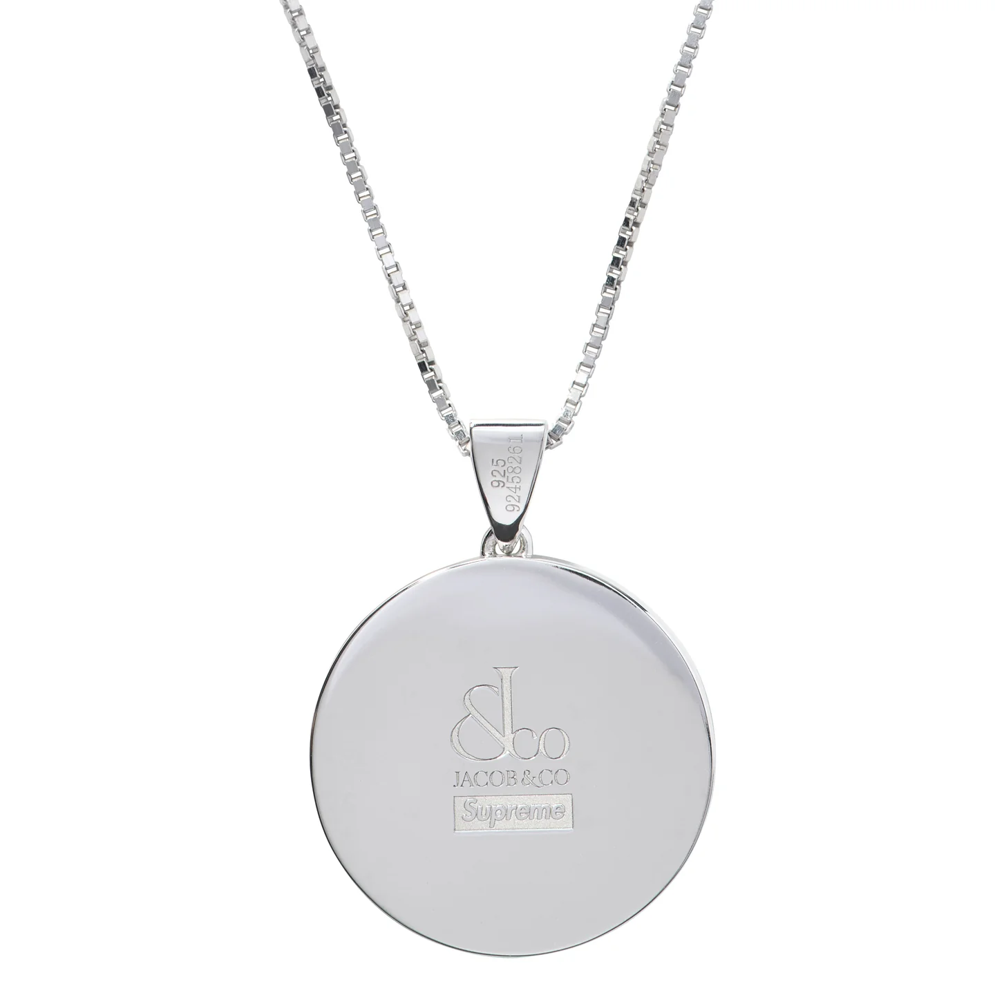 Supreme®/Jacob&Co Sterling Silver Zodiac Pendant