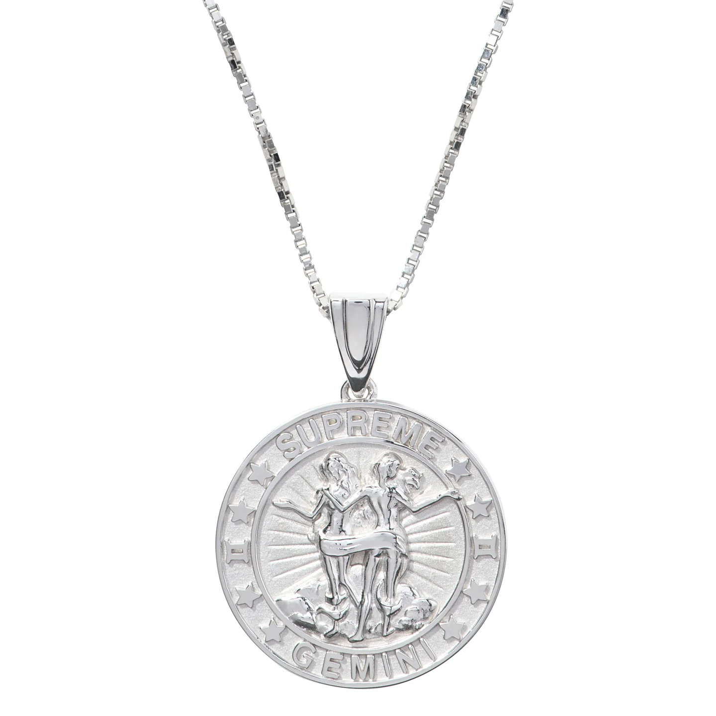 Supreme®/Jacob&Co Sterling Silver Zodiac Pendant