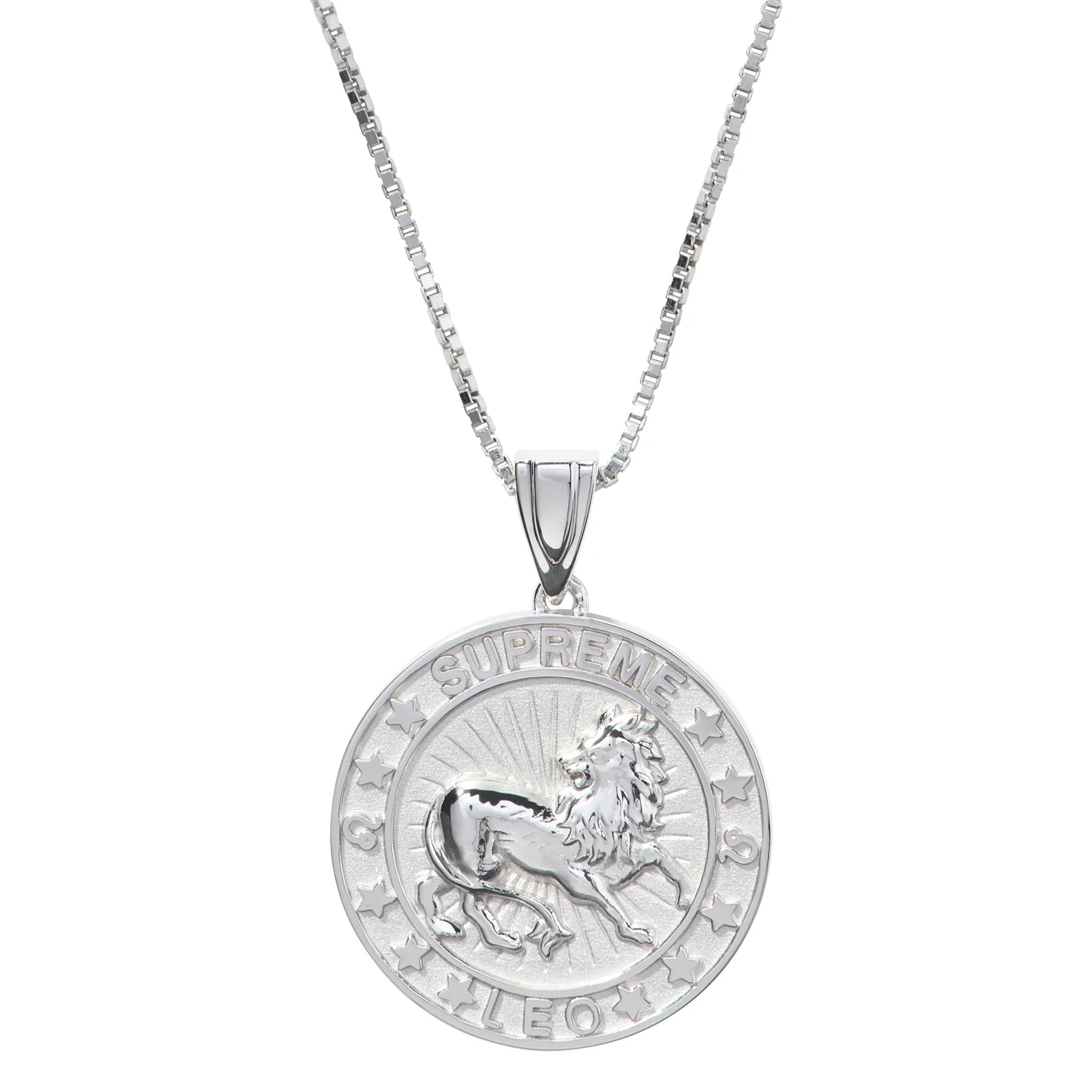 Supreme®/Jacob&Co Sterling Silver Zodiac Pendant