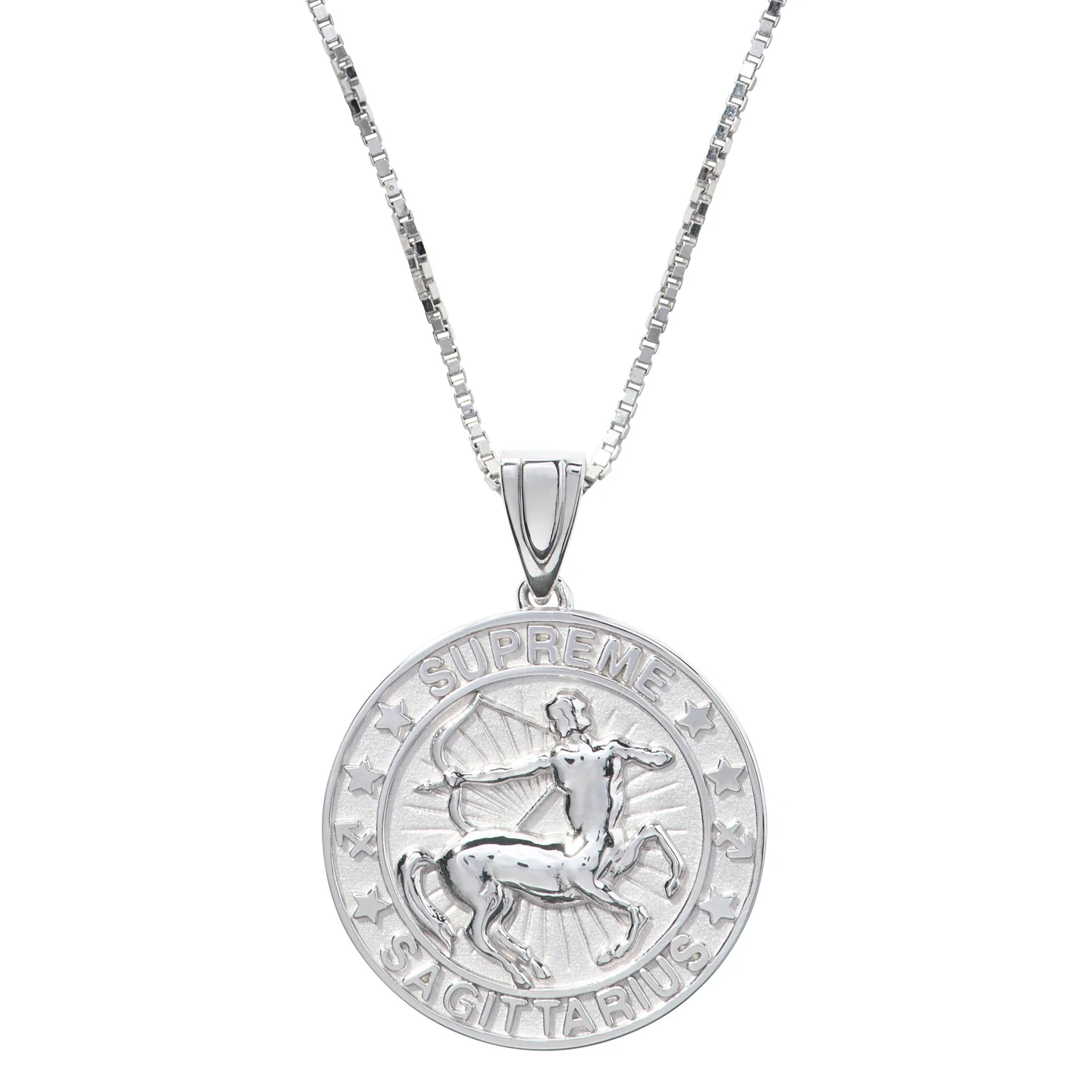 Supreme®/Jacob&Co Sterling Silver Zodiac Pendant