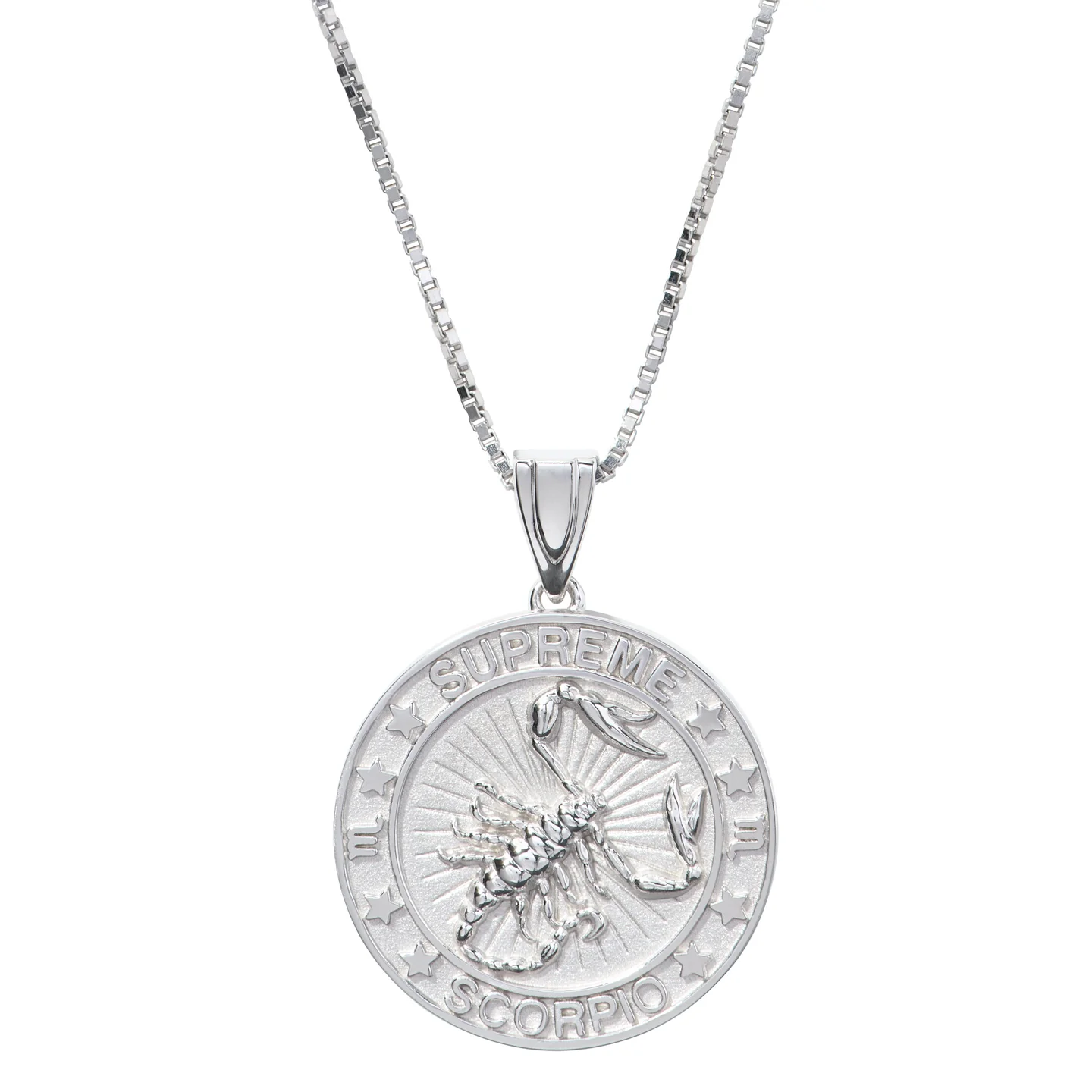 Supreme®/Jacob&Co Sterling Silver Zodiac Pendant